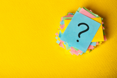 Frequently Asked Questions Sticky Note